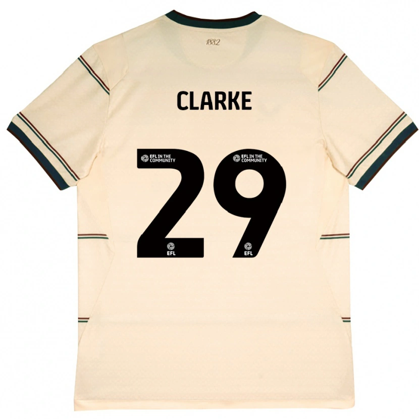 Danxen Mujer Camiseta Abby Clarke #29 Beige Borgoña 2ª Equipación 2026/27 La Camisa México