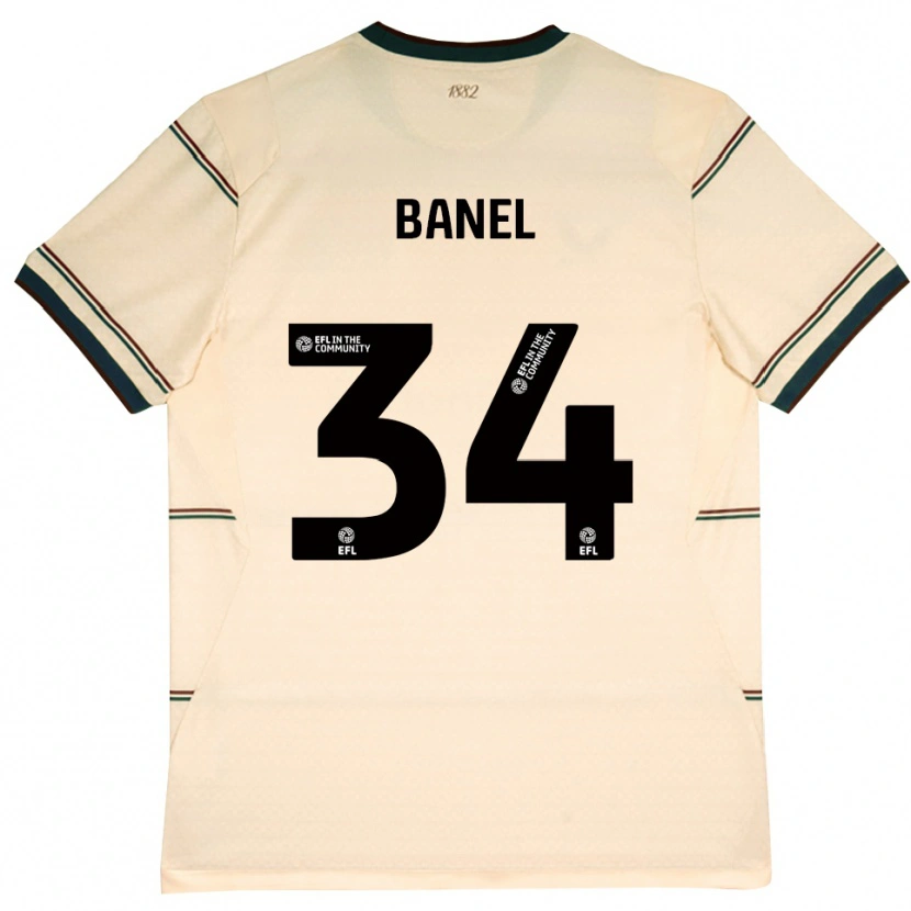 Danxen Mujer Camiseta Jaydon Banel #34 Beige Borgoña 2ª Equipación 2026/27 La Camisa México