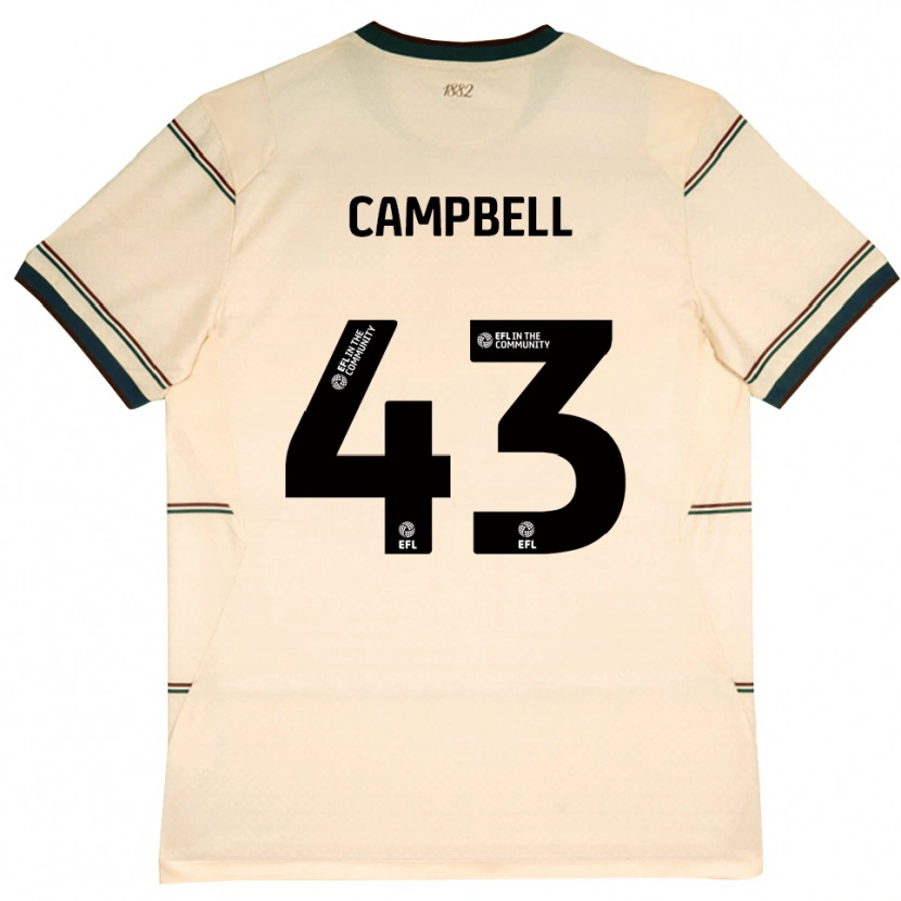Danxen Mujer Camiseta Murray Campbell #43 Beige Borgoña 2ª Equipación 2026/27 La Camisa México