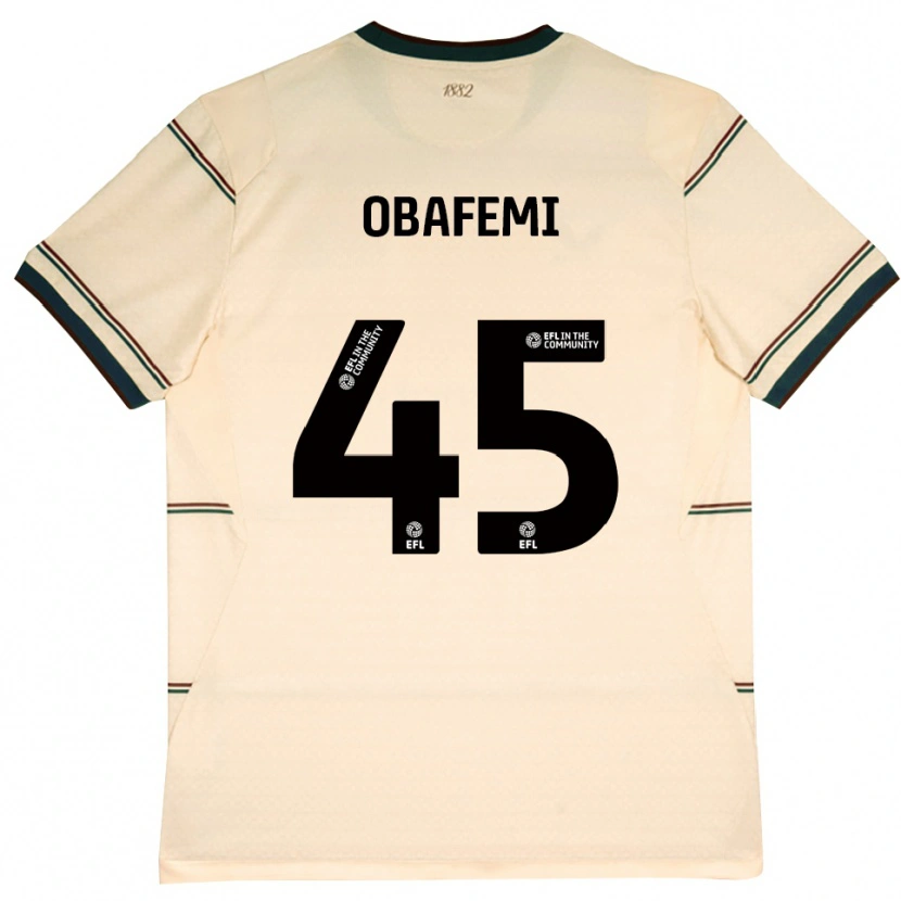 Danxen Mujer Camiseta Michael Obafemi #45 Beige Borgoña 2ª Equipación 2026/27 La Camisa México