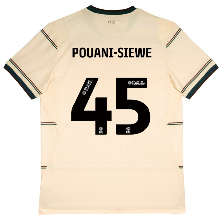 Danxen Mujer Camiseta Brandon Pouani #45 Beige Borgoña 2ª Equipación 2026/27 La Camisa México