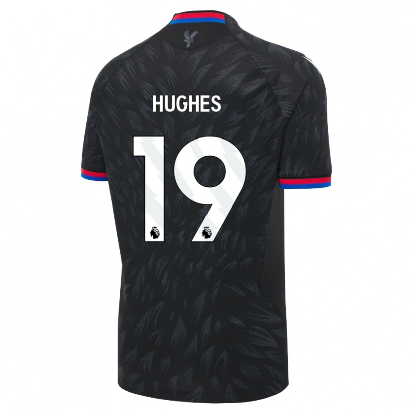 Danxen Mujer Camiseta Will Hughes #19 Negro Azul Rojo 2ª Equipación 2026/27 La Camisa México