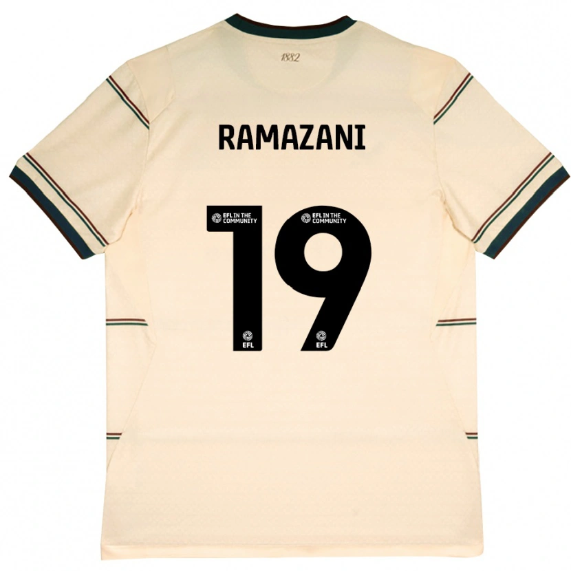 Danxen Mujer Camiseta Largie Ramazani #19 Beige Borgoña 2ª Equipación 2026/27 La Camisa México