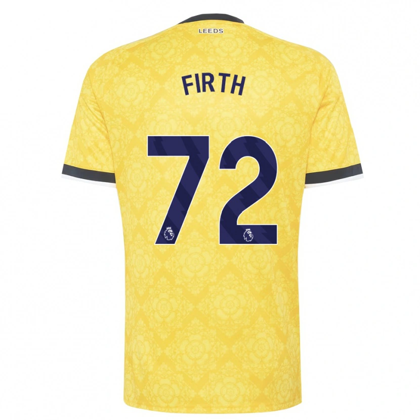 Danxen Mujer Camiseta Will Firth #72 Amarillo Blanco Negro 2ª Equipación 2026/27 La Camisa México