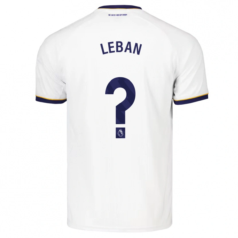 Danxen Mujer Camiseta Zan-Luk Leban #0 Azulmedianoche Blanco Amarillo 2ª Equipación 2026/27 La Camisa México