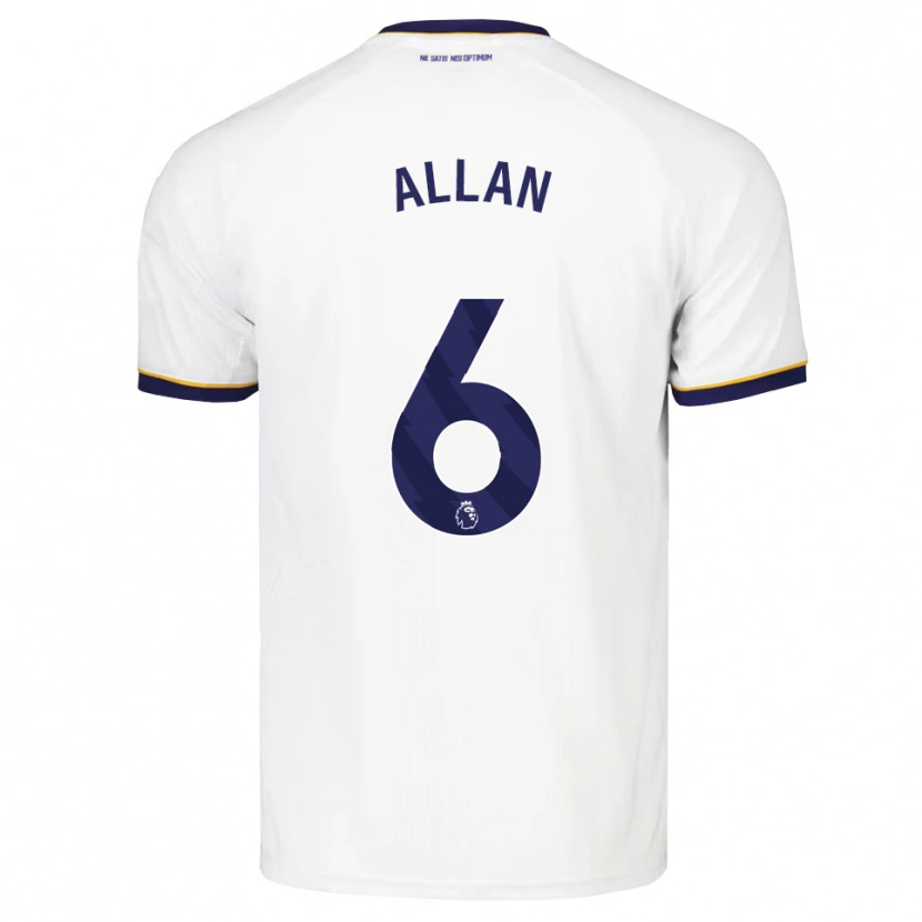 Danxen Mujer Camiseta Allan #6 Azulmedianoche Blanco Amarillo 2ª Equipación 2026/27 La Camisa México