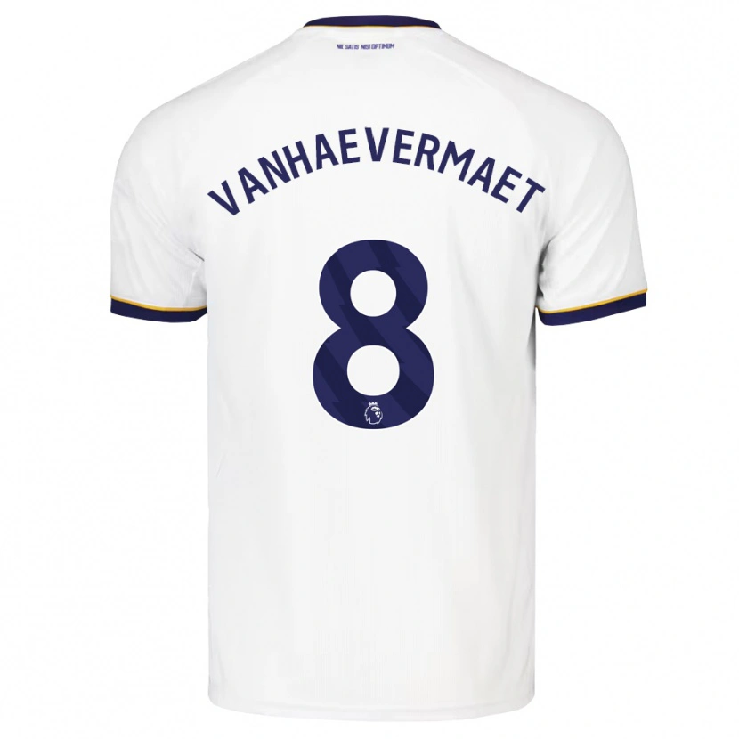 Danxen Mujer Camiseta Justine Vanhaevermaet #8 Azulmedianoche Blanco Amarillo 2ª Equipación 2026/27 La Camisa México