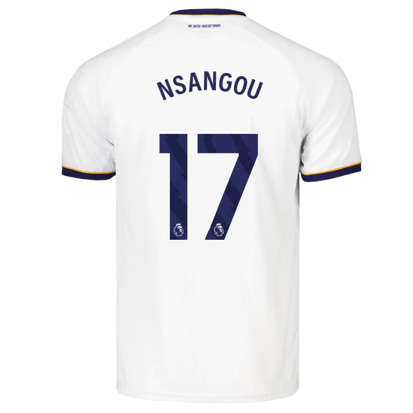 Danxen Mujer Camiseta Jonathan Nsangou #17 Azulmedianoche Blanco Amarillo 2ª Equipación 2026/27 La Camisa México