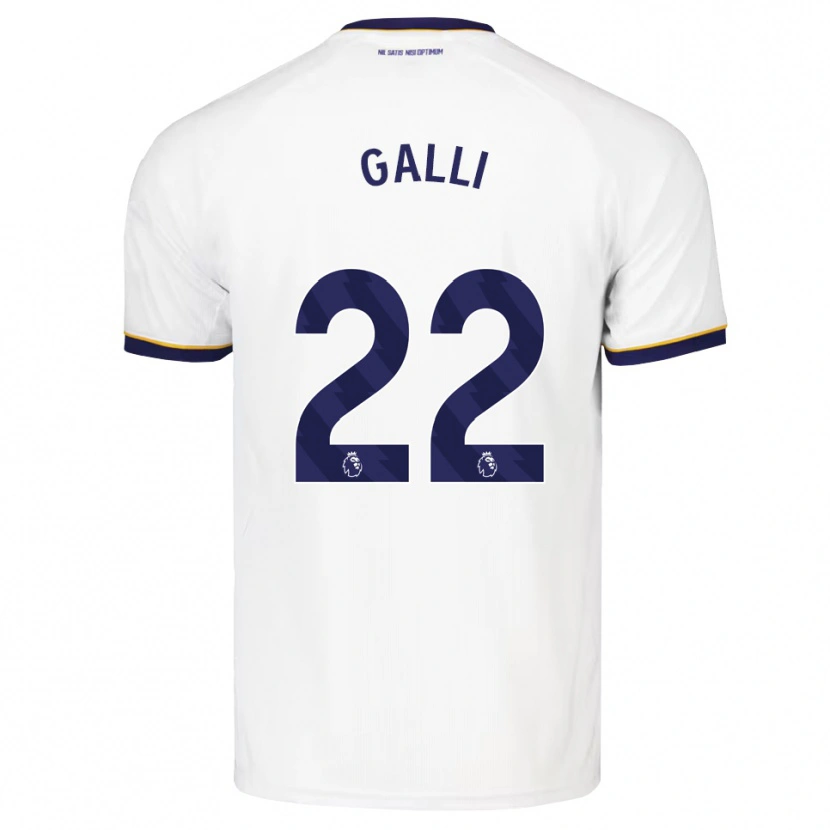 Danxen Mujer Camiseta Aurora Galli #22 Azulmedianoche Blanco Amarillo 2ª Equipación 2026/27 La Camisa México