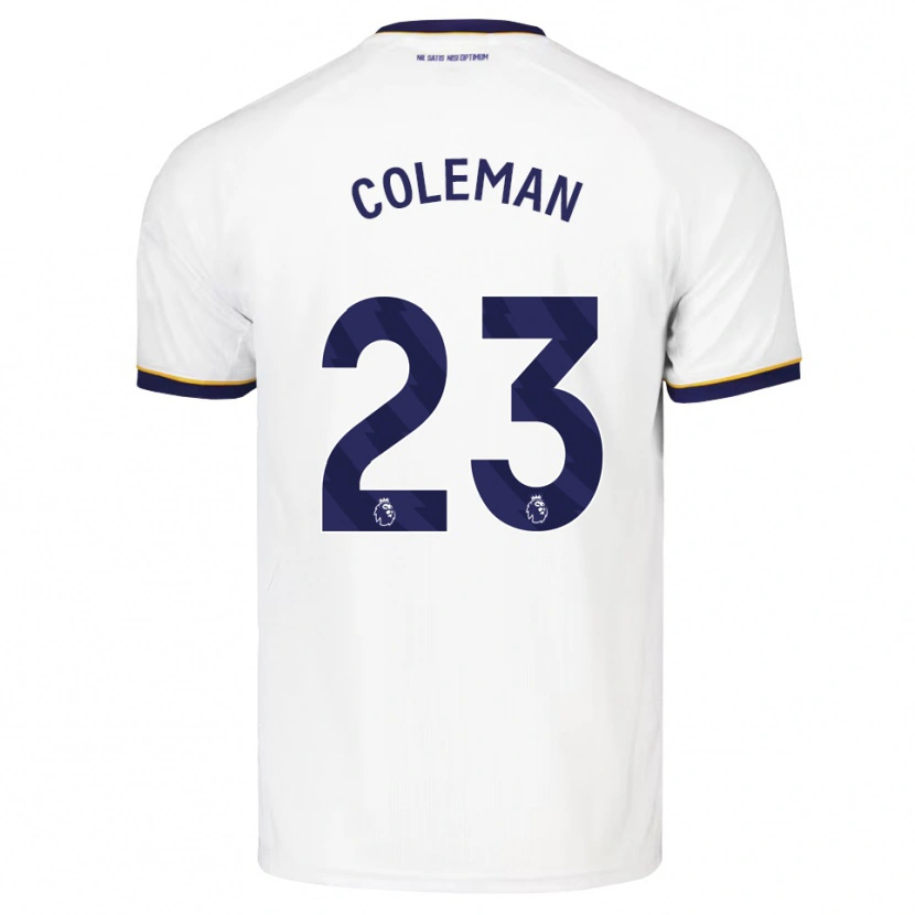 Danxen Mujer Camiseta Seamus Coleman #23 Azulmedianoche Blanco Amarillo 2ª Equipación 2026/27 La Camisa México