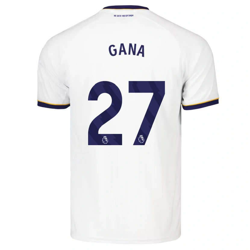 Danxen Mujer Camiseta Idrissa Gueye #27 Azulmedianoche Blanco Amarillo 2ª Equipación 2026/27 La Camisa México