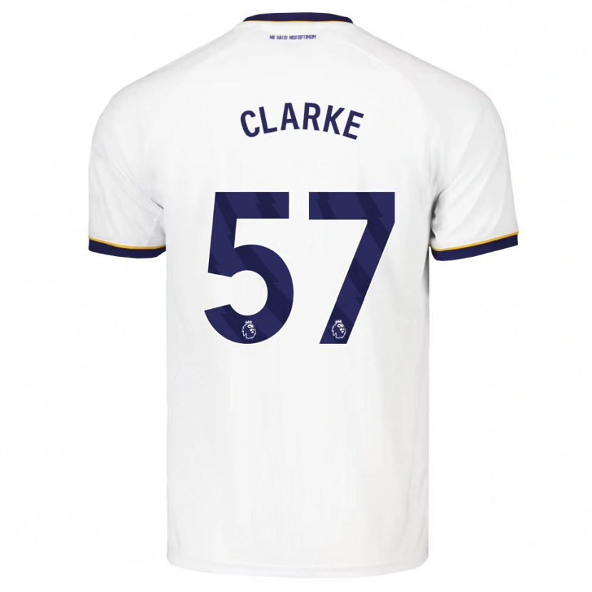 Danxen Mujer Camiseta Justin Clarke #57 Azulmedianoche Blanco Amarillo 2ª Equipación 2026/27 La Camisa México