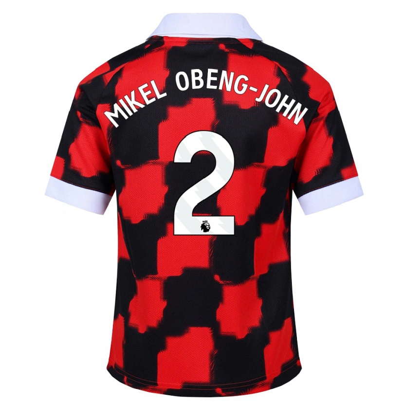 Danxen Mujer Camiseta Joe Mikel Obeng-John #2 Rojo Blanco Negro 2ª Equipación 2026/27 La Camisa México