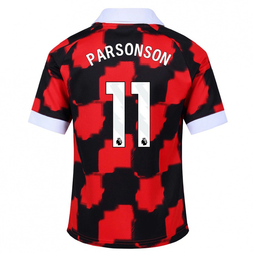 Danxen Mujer Camiseta Madi Parsonson #11 Rojo Blanco Negro 2ª Equipación 2026/27 La Camisa México