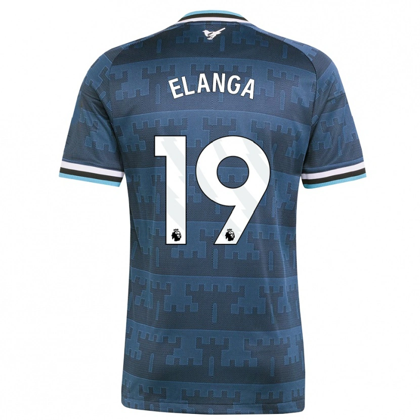 Danxen Mujer Camiseta Anthony Elanga #19 Amarillo Negro Azul 2ª Equipación 2026/27 La Camisa México