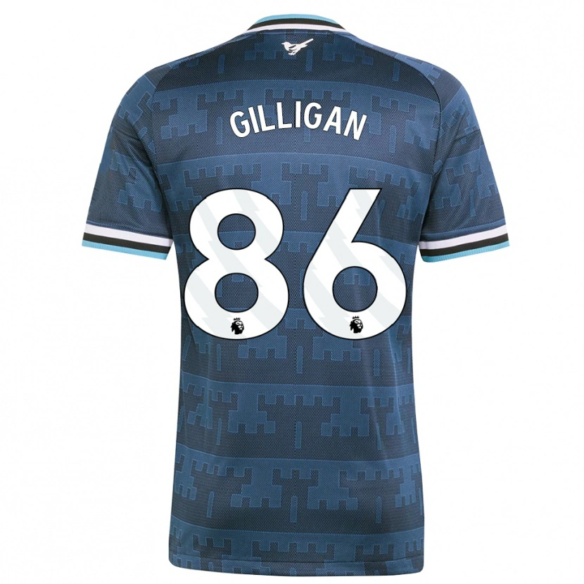 Danxen Mujer Camiseta Luke Gilligan #86 Amarillo Negro Azul 2ª Equipación 2026/27 La Camisa México