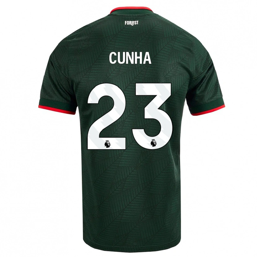 Danxen Mujer Camiseta Jair Cunha #23 Verdeoscuro Rojo 2ª Equipación 2026/27 La Camisa México