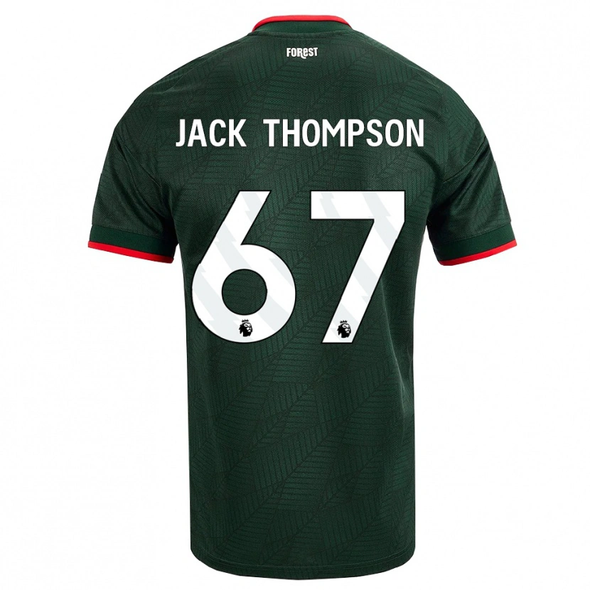 Danxen Mujer Camiseta Jack Thompson #67 Verdeoscuro Rojo 2ª Equipación 2026/27 La Camisa México