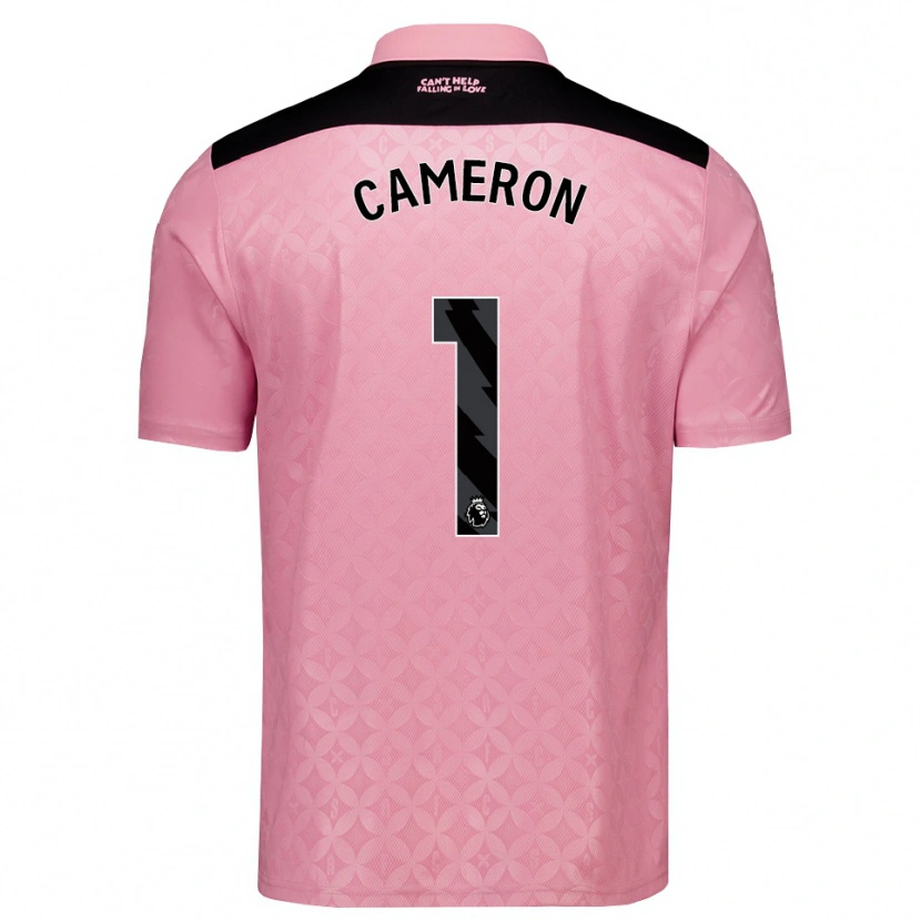 Danxen Mujer Camiseta Dan Cameron #1 Rosaclaro Negro 2ª Equipación 2026/27 La Camisa México