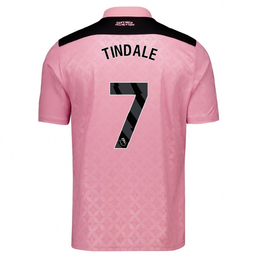 Danxen Mujer Camiseta Charlie Dinsdale #7 Rosaclaro Negro 2ª Equipación 2026/27 La Camisa México