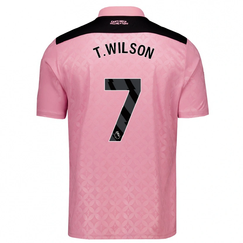 Danxen Mujer Camiseta Triziano Wilson #7 Rosaclaro Negro 2ª Equipación 2026/27 La Camisa México