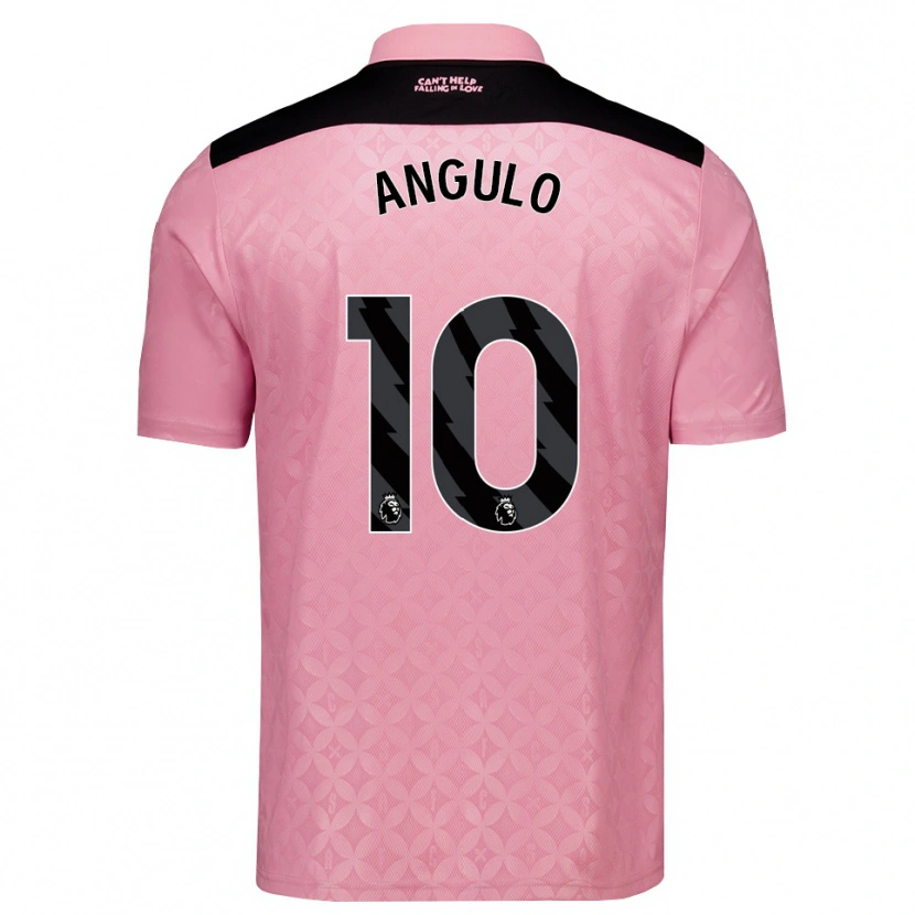 Danxen Mujer Camiseta Nilson Angulo #10 Rosaclaro Negro 2ª Equipación 2026/27 La Camisa México