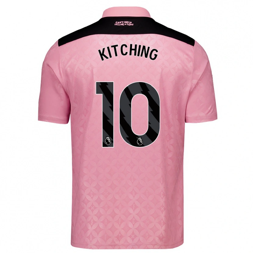 Danxen Mujer Camiseta Katie Kitching #10 Rosaclaro Negro 2ª Equipación 2026/27 La Camisa México