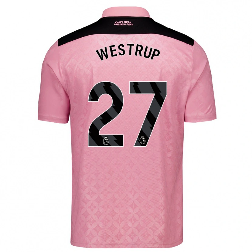 Danxen Mujer Camiseta Brianna Westrup #27 Rosaclaro Negro 2ª Equipación 2026/27 La Camisa México