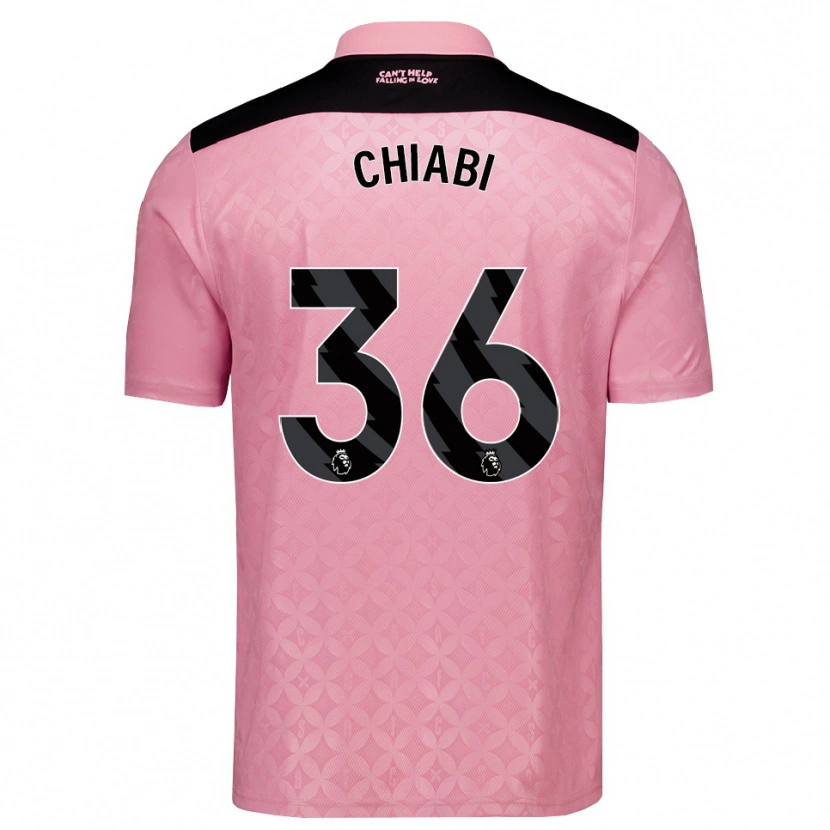 Danxen Mujer Camiseta Tom Chiabi #36 Rosaclaro Negro 2ª Equipación 2026/27 La Camisa México