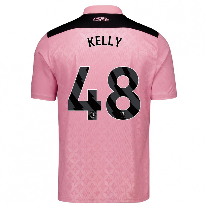 Danxen Mujer Camiseta Caden Kelly #48 Rosaclaro Negro 2ª Equipación 2026/27 La Camisa México