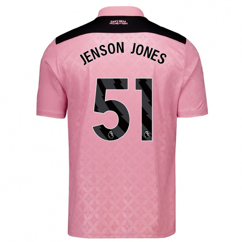 Danxen Mujer Camiseta Jenson Jones #51 Rosaclaro Negro 2ª Equipación 2026/27 La Camisa México