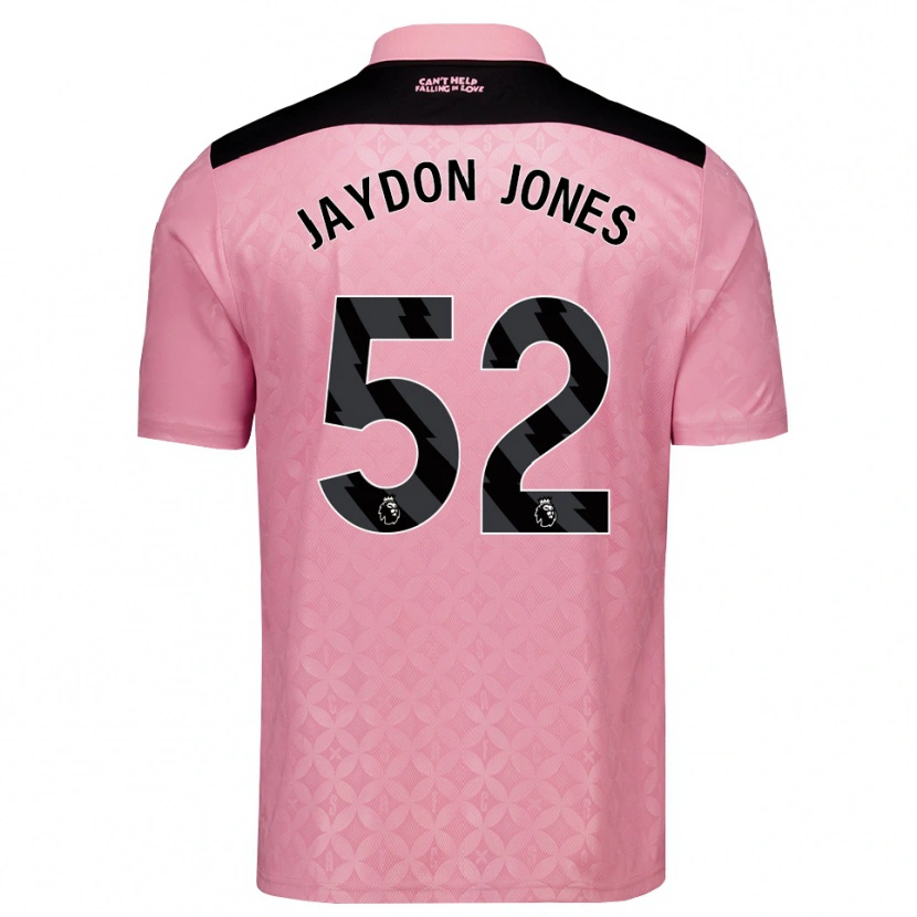 Danxen Mujer Camiseta Jaydon Jones #52 Rosaclaro Negro 2ª Equipación 2026/27 La Camisa México