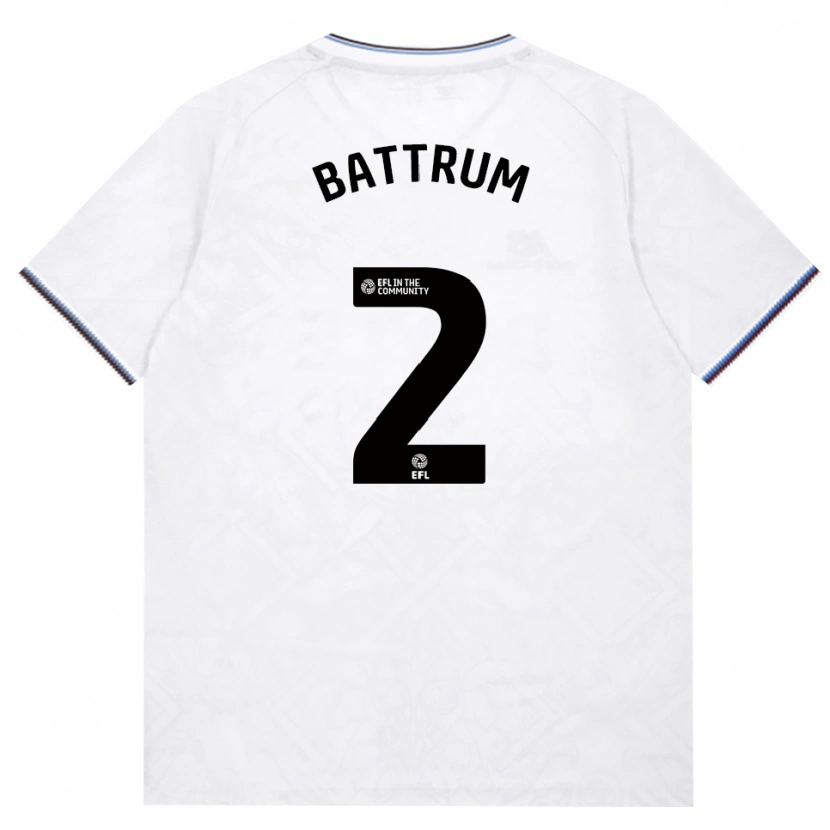 Danxen Mujer Camiseta Ryan Battrum #2 Borgoña Blanco 2ª Equipación 2026/27 La Camisa México