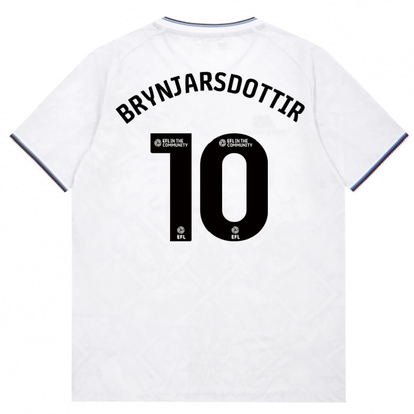 Danxen Mujer Camiseta Dagný Brynjarsdóttir #10 Borgoña Blanco 2ª Equipación 2026/27 La Camisa México
