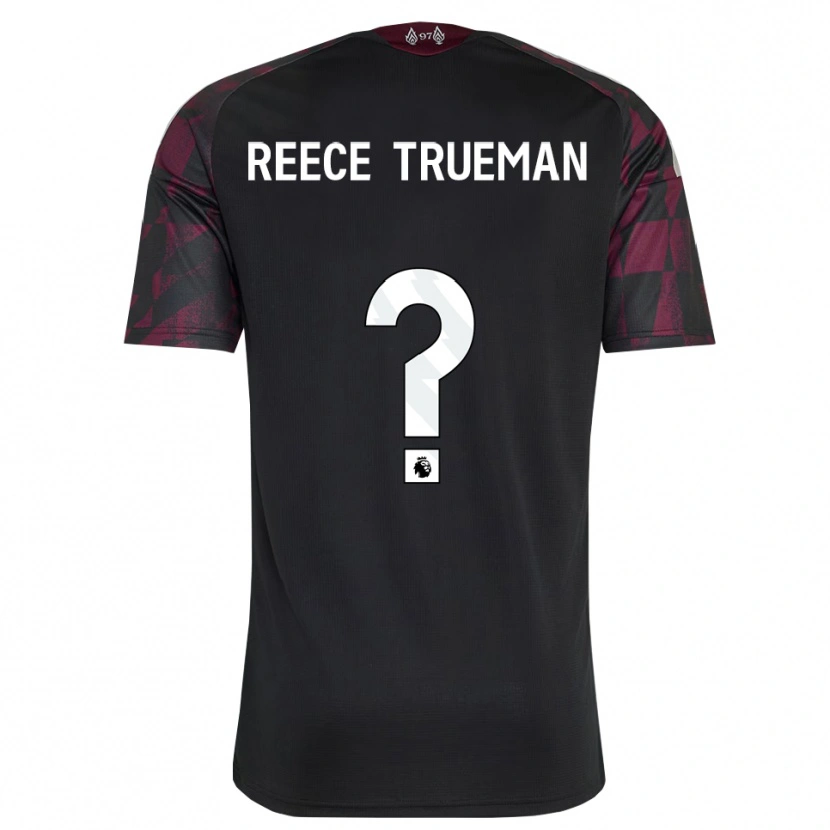 Danxen Mujer Camiseta Reece Trueman #0 Negro Blanco Púrpura Equipación Tercera 2026/27 La Camisa México