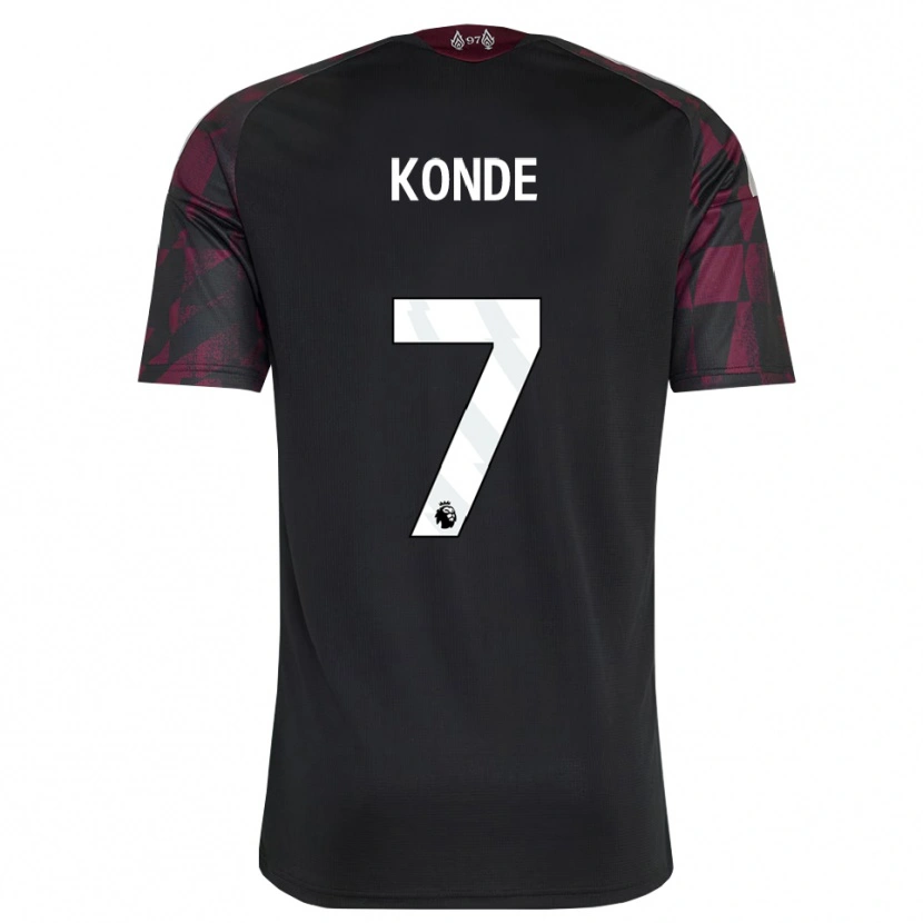 Danxen Mujer Camiseta Isaac Konde #7 Negro Blanco Púrpura Equipación Tercera 2026/27 La Camisa México