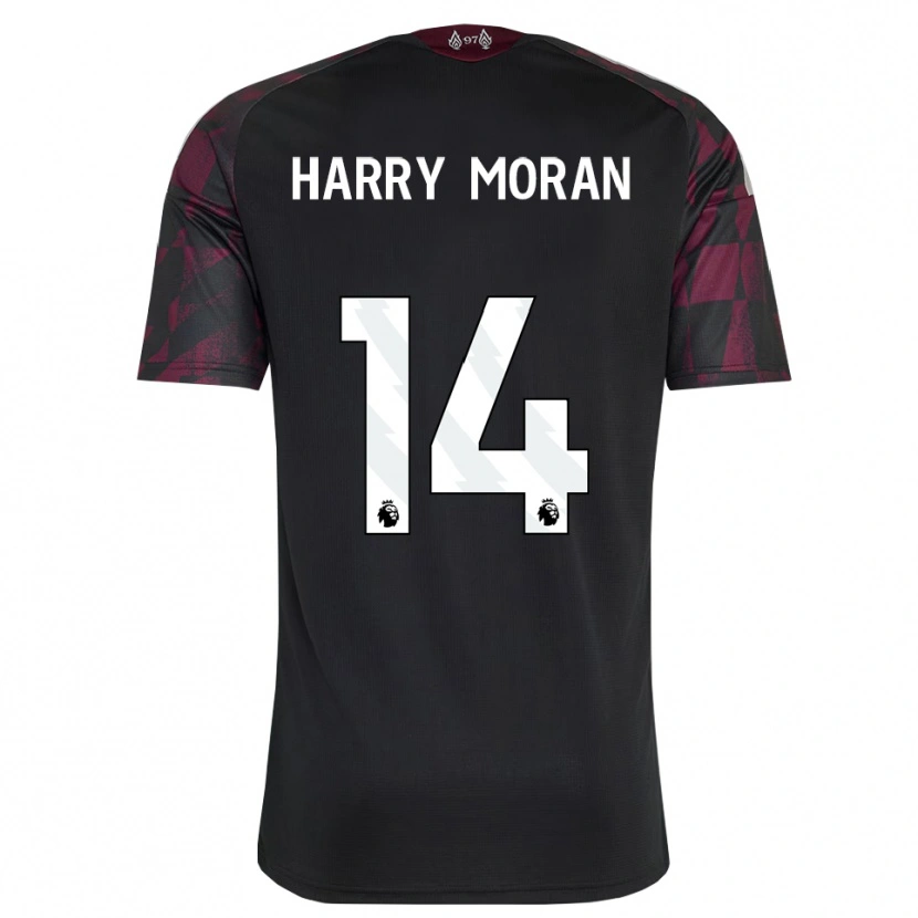 Danxen Mujer Camiseta Harry Moran #14 Negro Blanco Púrpura Equipación Tercera 2026/27 La Camisa México