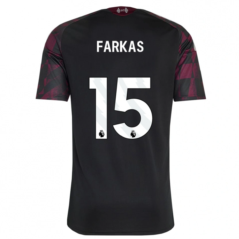 Danxen Mujer Camiseta Erik Farkas #15 Negro Blanco Púrpura Equipación Tercera 2026/27 La Camisa México