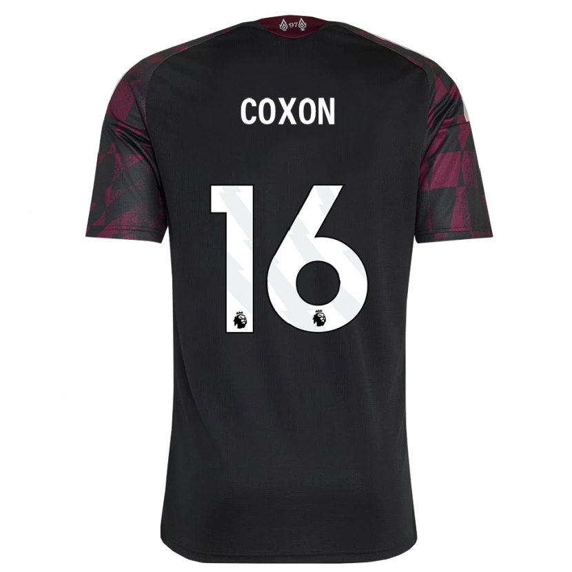 Danxen Mujer Camiseta Zak Coxon #16 Negro Blanco Púrpura Equipación Tercera 2026/27 La Camisa México