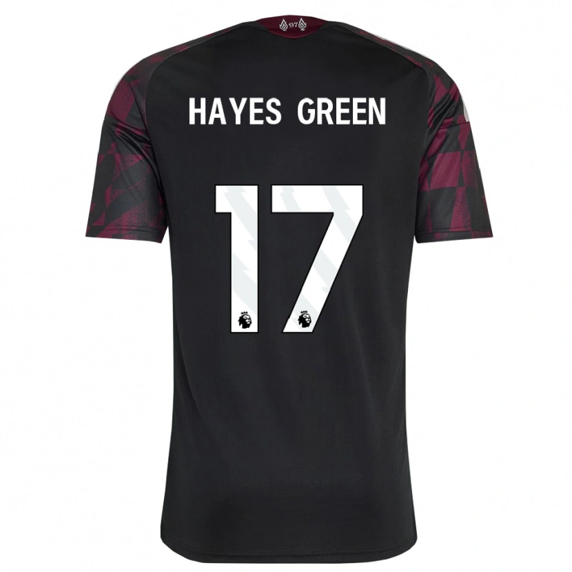 Danxen Mujer Camiseta Charlie Hayes-Green #17 Negro Blanco Púrpura Equipación Tercera 2026/27 La Camisa México