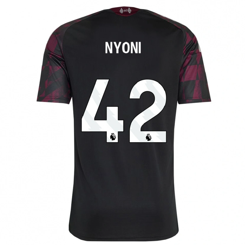 Danxen Mujer Camiseta Trey Nyoni #42 Negro Blanco Púrpura Equipación Tercera 2026/27 La Camisa México