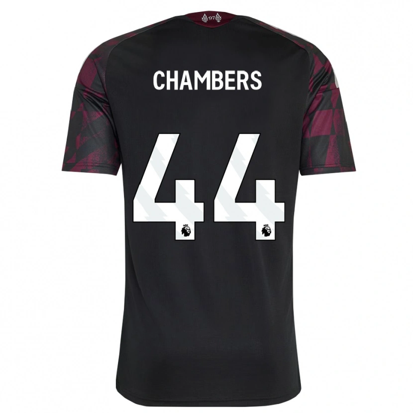 Danxen Mujer Camiseta Luke Chambers #44 Negro Blanco Púrpura Equipación Tercera 2026/27 La Camisa México