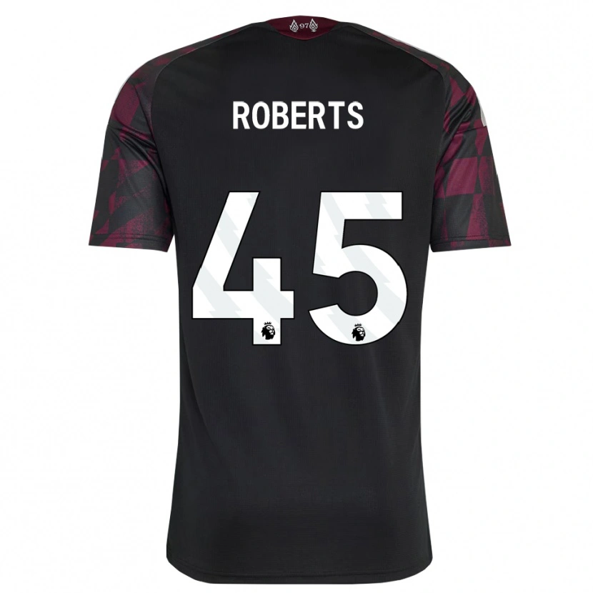 Danxen Mujer Camiseta Iwan Roberts #45 Negro Blanco Púrpura Equipación Tercera 2026/27 La Camisa México
