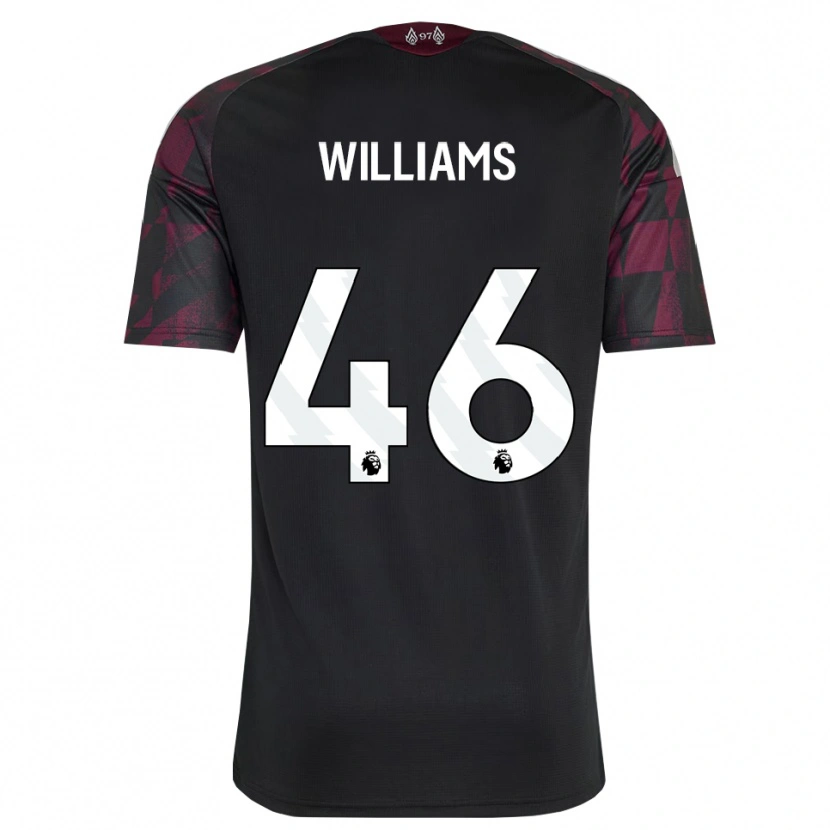Danxen Mujer Camiseta Rhys Williams #46 Negro Blanco Púrpura Equipación Tercera 2026/27 La Camisa México