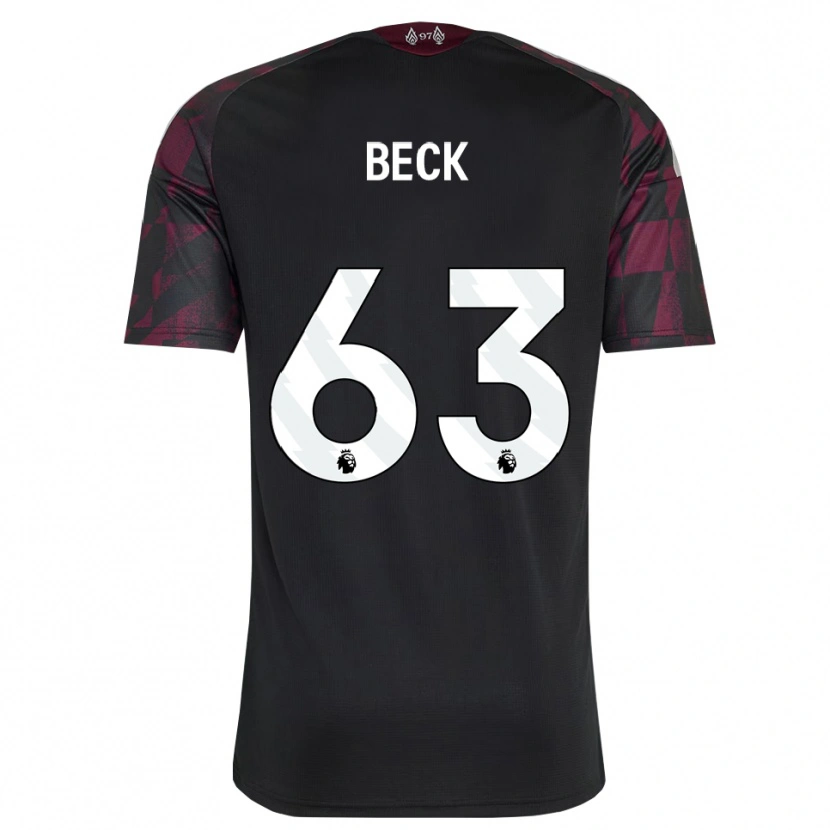 Danxen Mujer Camiseta Owen Beck #63 Negro Blanco Púrpura Equipación Tercera 2026/27 La Camisa México