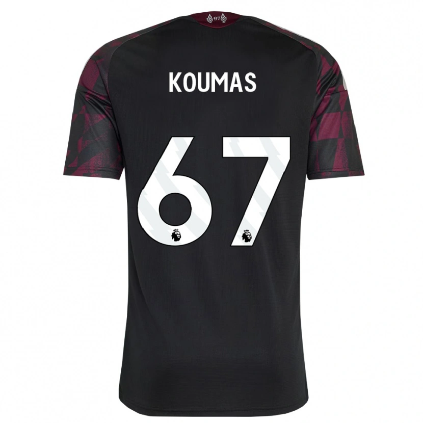 Danxen Mujer Camiseta Lewis Koumas #67 Negro Blanco Púrpura Equipación Tercera 2026/27 La Camisa México