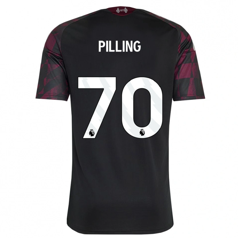 Danxen Mujer Camiseta Tommy Pilling #70 Negro Blanco Púrpura Equipación Tercera 2026/27 La Camisa México