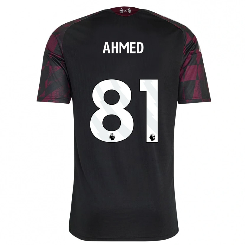 Danxen Mujer Camiseta Karim Ahmed #81 Negro Blanco Púrpura Equipación Tercera 2026/27 La Camisa México