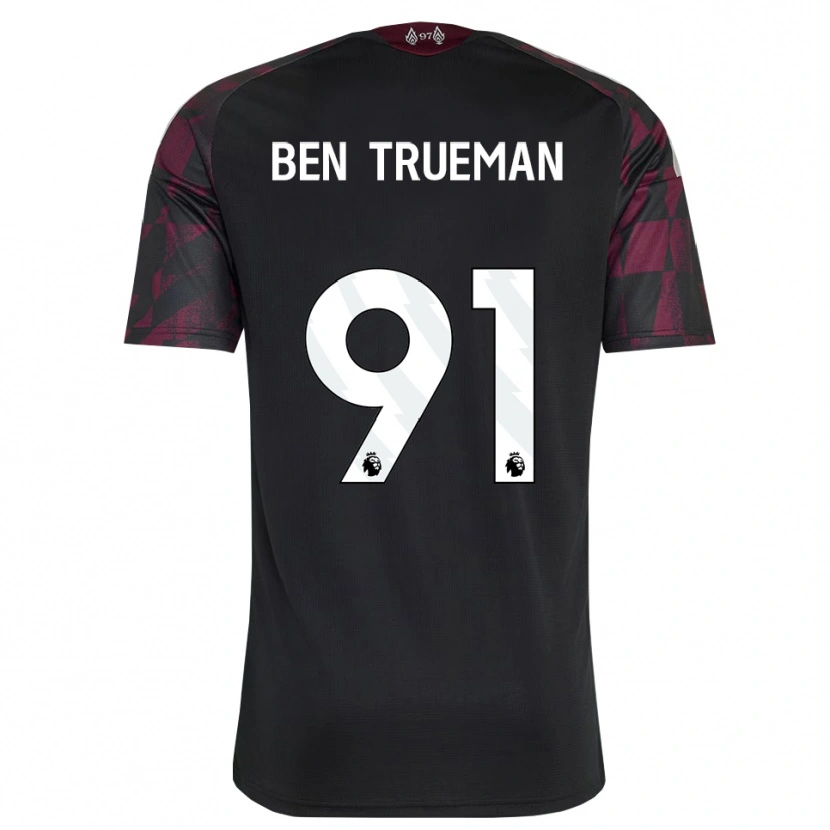 Danxen Mujer Camiseta Ben Trueman #91 Negro Blanco Púrpura Equipación Tercera 2026/27 La Camisa México