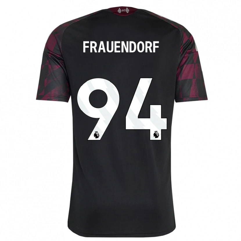 Danxen Mujer Camiseta Melkamu Frauendorf #94 Negro Blanco Púrpura Equipación Tercera 2026/27 La Camisa México